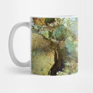 Wet pebbles, pebbles, river, water, nature, wet, rain, winter, xmas, fall, tropical, summer, holidays, art, exotic Mug